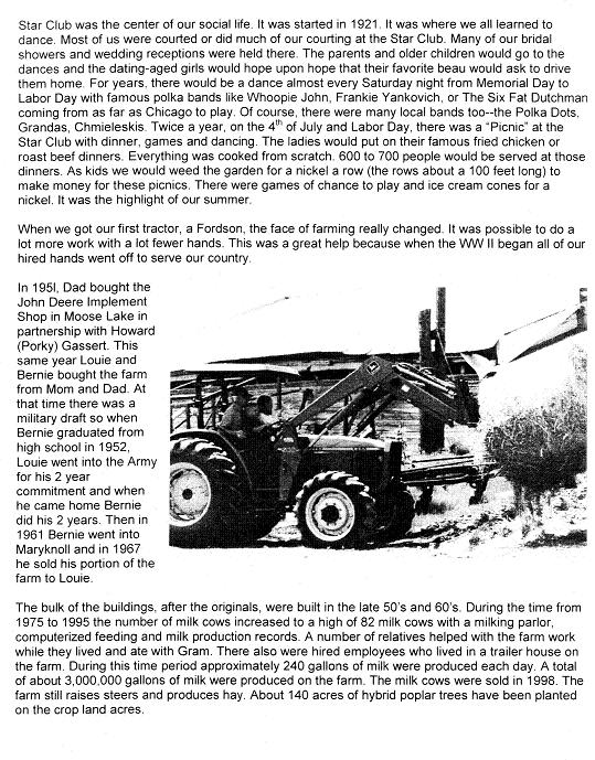 Farm History Page six